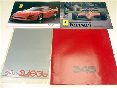 Lot 106 - Four Ferrari Brochures