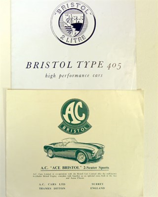 Lot 108 - Two AC/Bristol Sales Brochures
