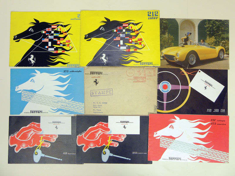 Lot 104 - Quantity of Early Ferrari Brochures