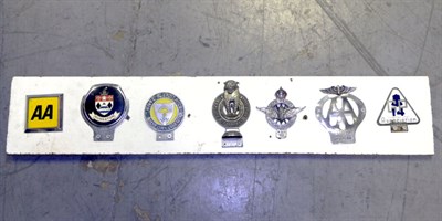 Lot 303 - Seven Motorcar Badges