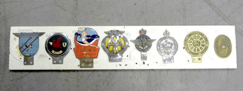 Lot 317 - Eight Motorcar Badges