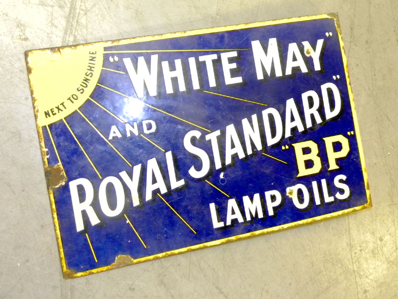 Lot 701 - A BP Enamel Sign