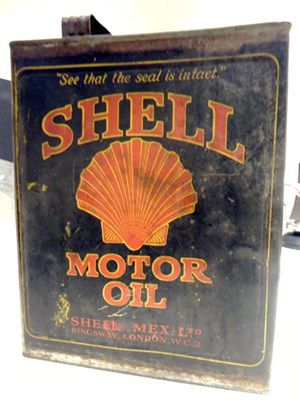 Lot 704 - An Early Shell Motor Oil Can