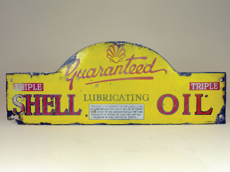 Lot 710 - Shell Enamel Sign