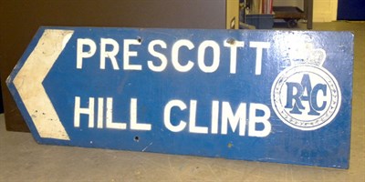 Lot 711 - RAC Prescott Hill Climb Sign