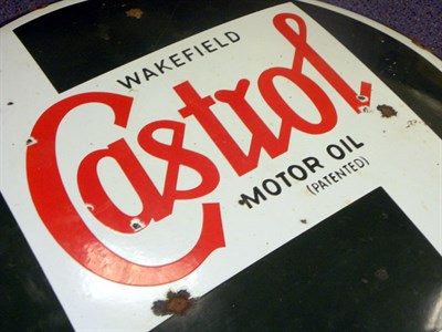 Lot 714 - Wakefield Castrol Enamel Sign