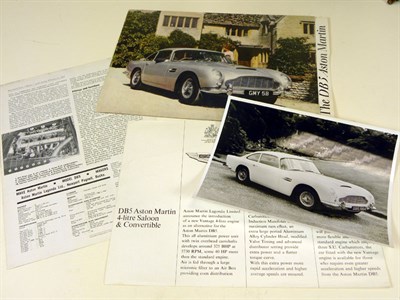 Lot 118 - Aston Martin DB5 Sales Brochure