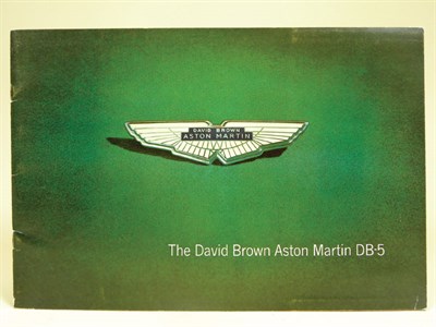 Lot 129 - Aston Martin DB5 Sales Brochure