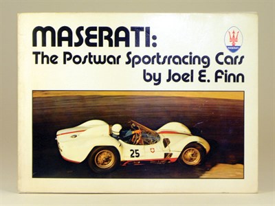 Lot 132 - Maserati - 'The Postwar Sportsracing Cars' By Joel Finn