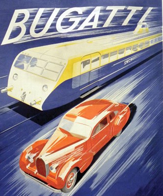 Lot 525 - Bugatti Original Advertising Poster