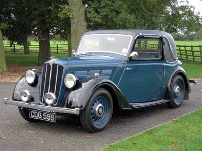 Lot 39 - 1938 Morris 10/4 Series III Special Coupe