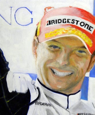 Lot 500 - 'Jensen Button World Champion 2009' Original Artwork