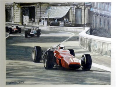 Lot 502 - Monaco GP Original Artwork