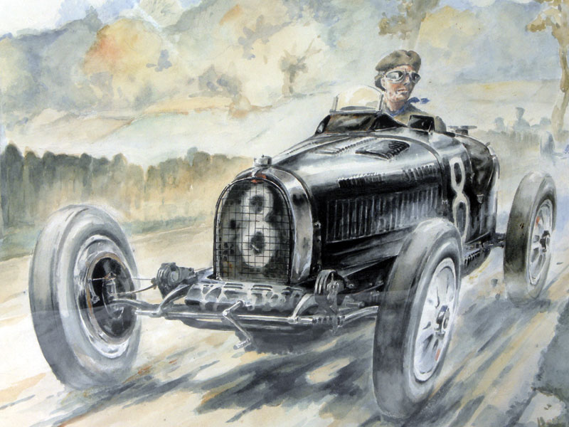 Lot 514 - Bugatti Original Artwork by Moser