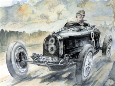 Lot 514 - Bugatti Original Artwork by Moser