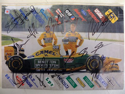 Lot 603 - Signed Benetton F1 Magazine