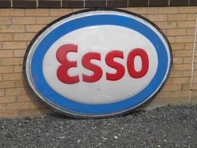 Lot 706 - Perspex Esso Forecourt Sign **