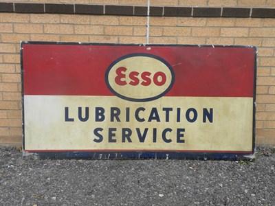 Lot 704 - Esso Lubrication Service Tin Sign **