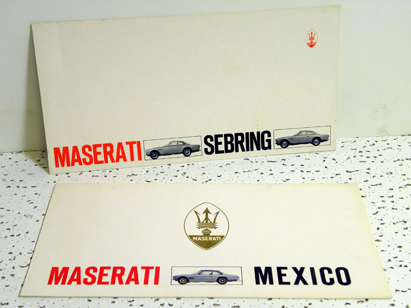 Lot 138 - Two Maserati Sales Brochures
