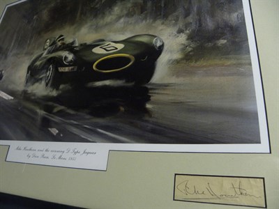 Lot 511 - Mike Hawthorn/Jaguar D-Type Dion Pears Artwork Print