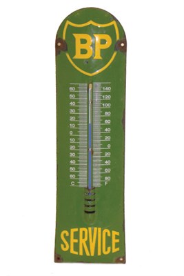 Lot 708 - Early BP Enamel Thermometer