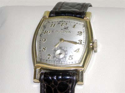 Lot 814 - Bulova Gentleman's Wrist Watch, Formerly The Property of Tazio Nuvolari