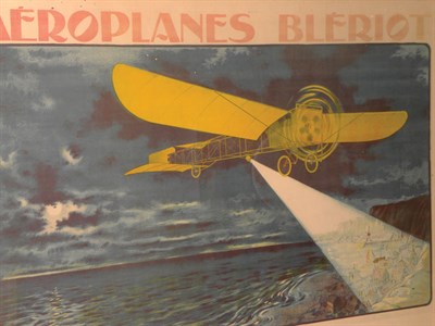 Lot 516 - 'Aeroplanes Bleriot' Original Advertising Poster