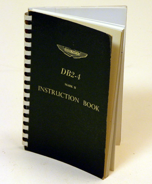 Lot 110 - Aston Martin DB2-4 Mark II Instruction Book