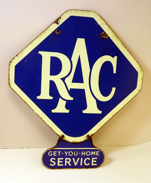 Lot 700 - An RAC Enamel Sign