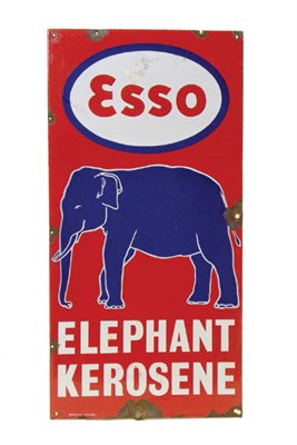 Lot 709 - Esso Elephant Kerosene Pictorial Enamel Sign