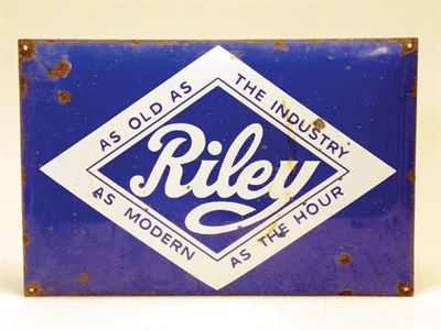Lot 711 - A Pre-War Riley Showroom Sign