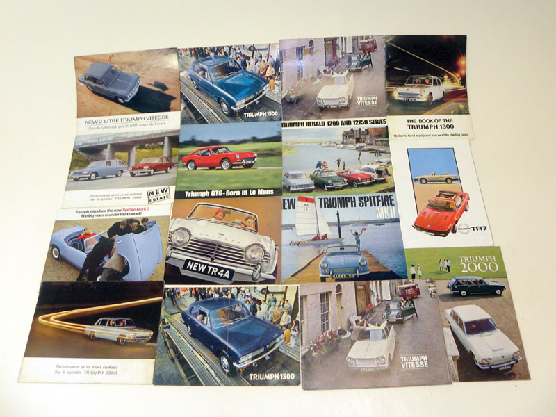 Lot 111 - Quantity of Triumph Sales Brochures
