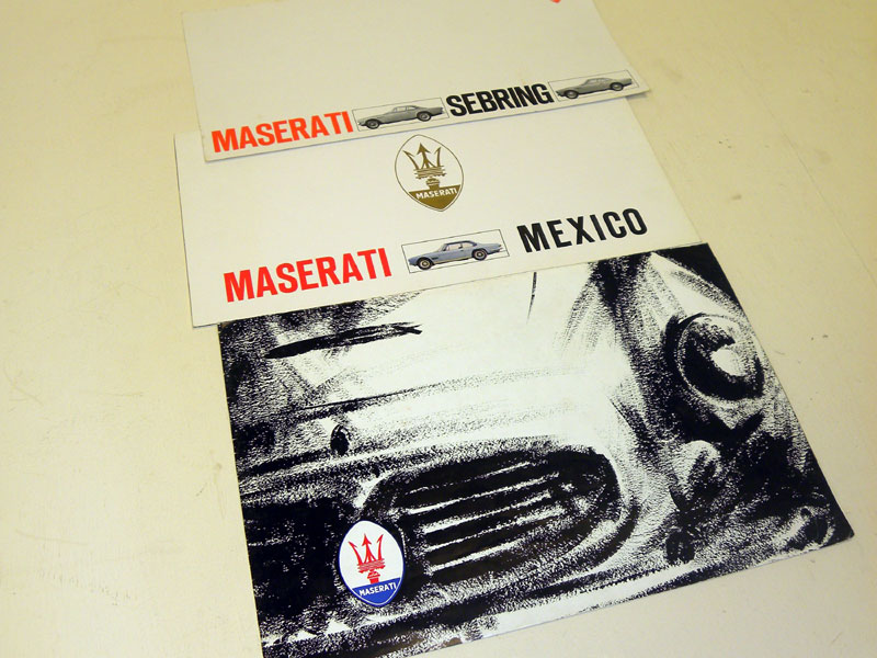 Lot 135 - Three Maserati Sales Brochures
