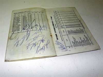 Lot 602 - 1952 Tourist Trophy Score Card