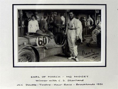 Lot 605 - Earl of March Autograph