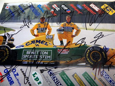Lot 607 - Signed Benetton F1 Magazine