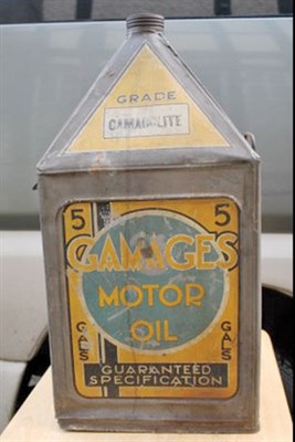 Lot 701 - Gamages Motor Oil Tin
