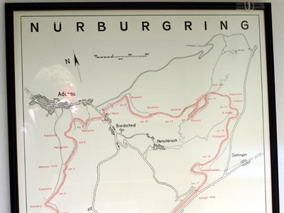 Lot 502 - Nurburgring Circuit Map