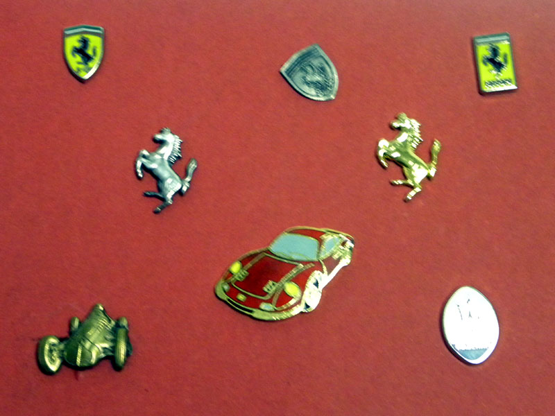 Lot 214 - Eight Ferrari/Maserati Pin Badges