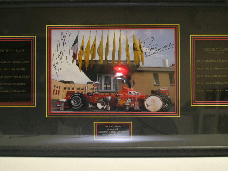 Lot 505 - Signed Ferrari Artwork