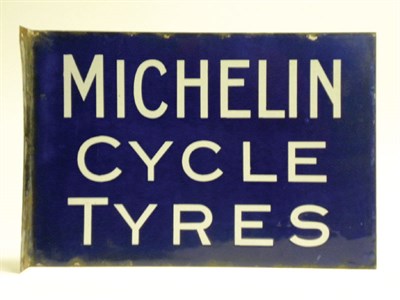 Lot 704 - Michelin Cycle Tyres Enamel Sign