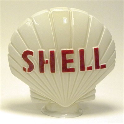 Lot 721 - 'Shell' Glass Petrol Pump Globe