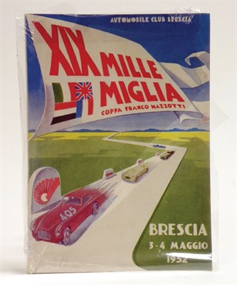Lot 145 - 1952 Mille Miglia Souvenir Yearbook