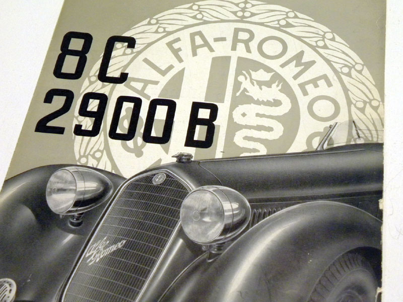 Lot 154 - Alfa Romeo 8C 2900B Sales Brochure