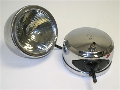 Lot 334 - Auburn 'Drum-Style' Headlamps