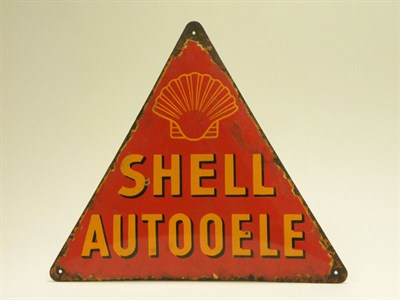 Lot 717 - Pre-War Shell 'Autooele' Enamel Sign