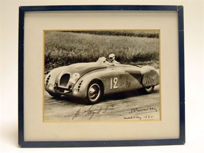 Lot 604 - Original Signed Bugatti Press Photograph