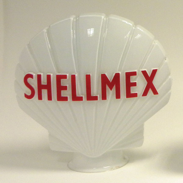 Lot 706 - 'Shellmex' Glass Petrol Pump Globe