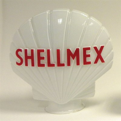 Lot 706 - 'Shellmex' Glass Petrol Pump Globe