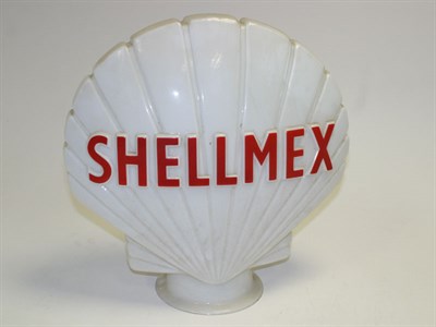 Lot 719 - 'Shellmex' Glass Petrol Pump Globe